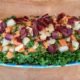 Sweet Potato and Russet Potato Salad with Greens and Bacon